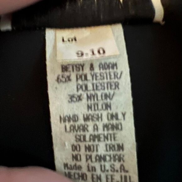 Vintage Women's Betsy & Adam Black Sequin Mini Dress Size Small - Picture 7 of 7